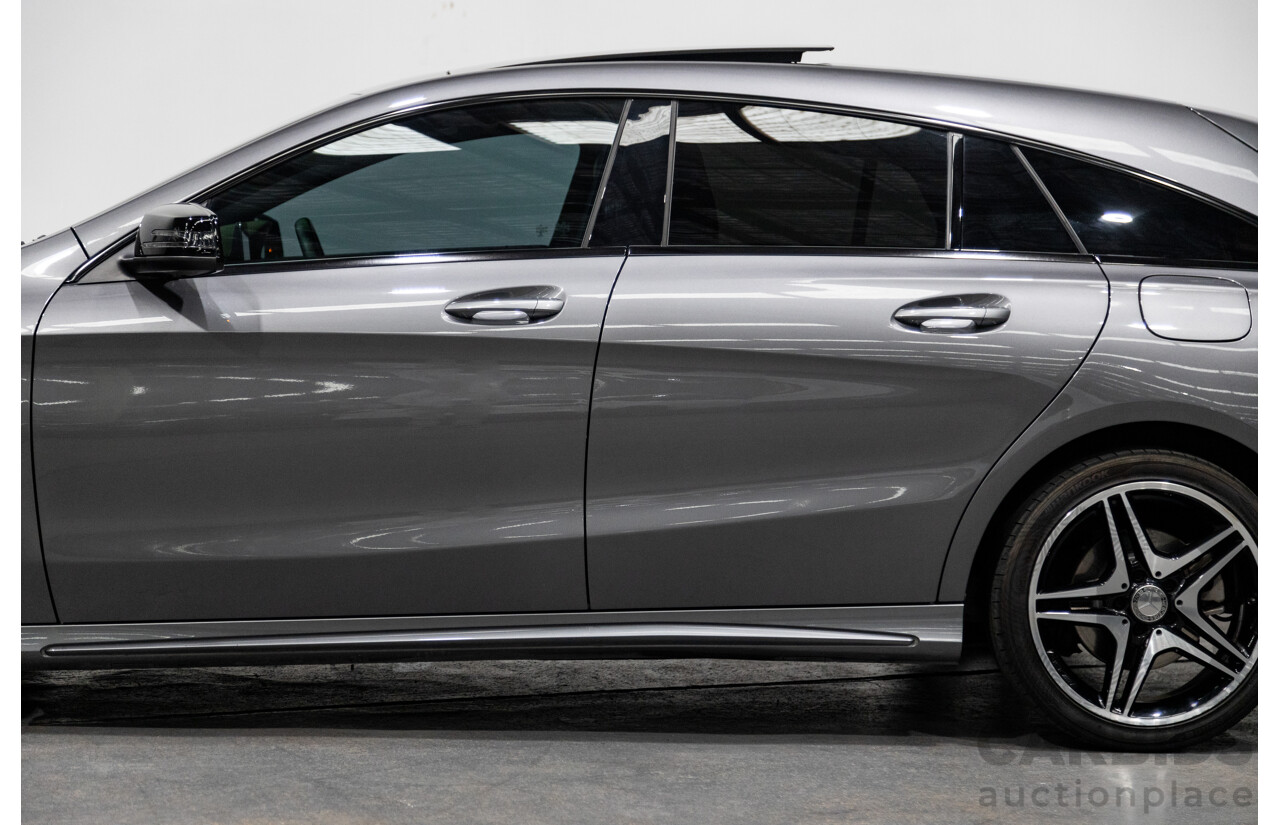 2/2016 Mercedes Benz CLA200 Shooting Brake AMG Pack 117 4d Wagon Mountain Grey Metallic Turbo 1.6L