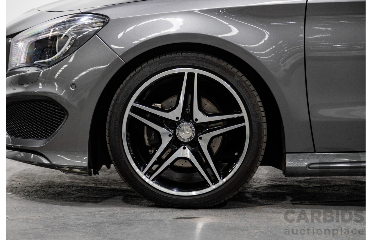 2/2016 Mercedes Benz CLA200 Shooting Brake AMG Pack 117 4d Wagon Mountain Grey Metallic Turbo 1.6L