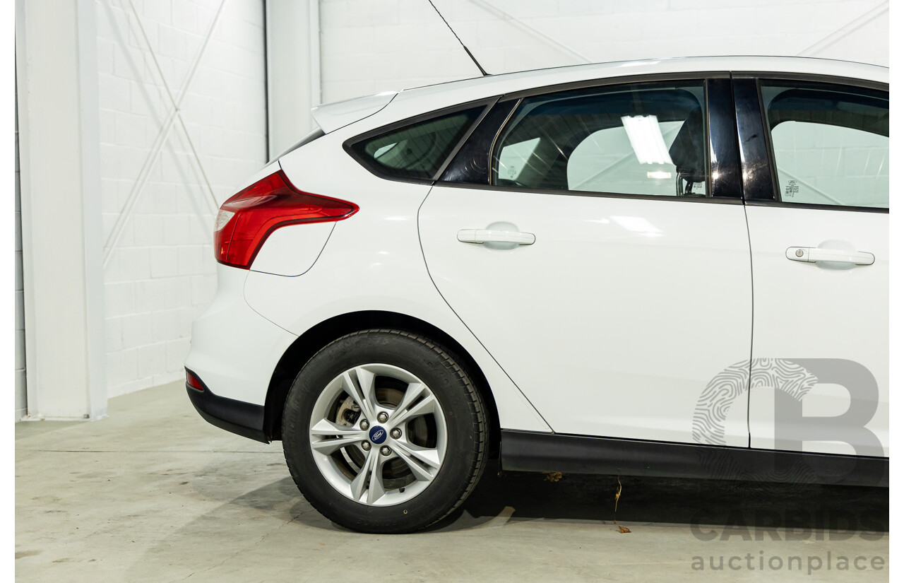 8/2014 Ford Focus Trend LW MK2 Upgrade 5d Hatchback Frozen White 2.0L
