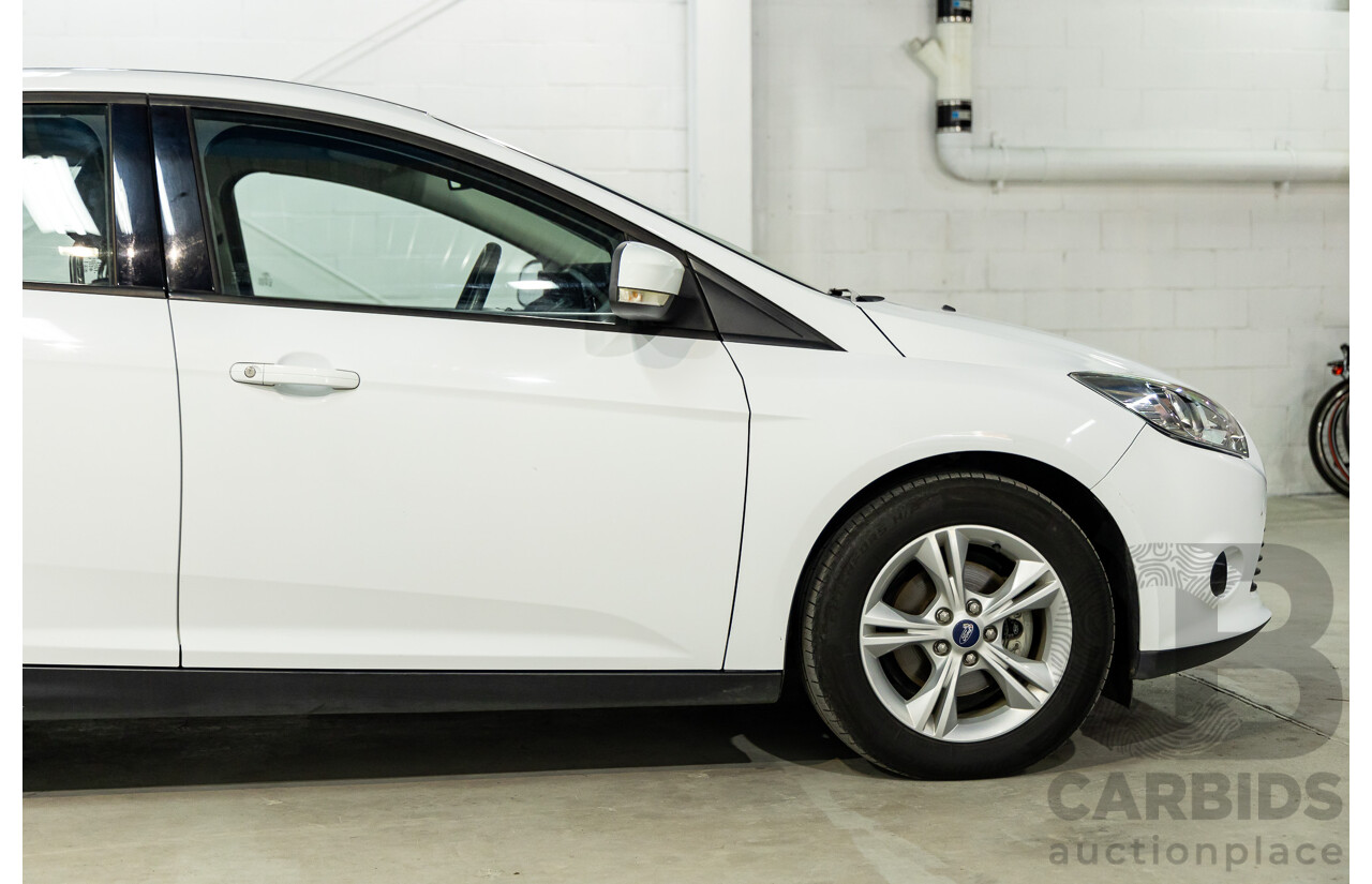 8/2014 Ford Focus Trend LW MK2 Upgrade 5d Hatchback Frozen White 2.0L