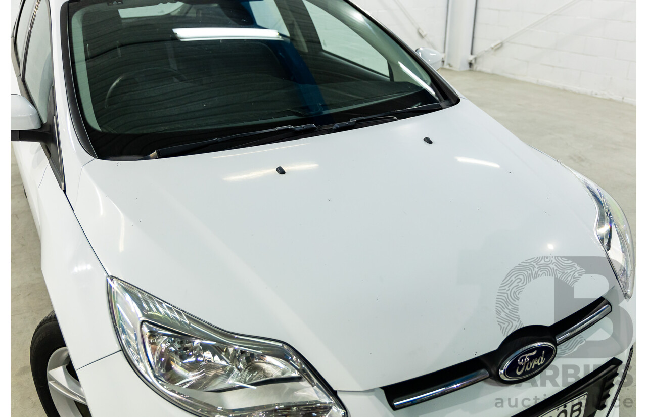 8/2014 Ford Focus Trend LW MK2 Upgrade 5d Hatchback Frozen White 2.0L