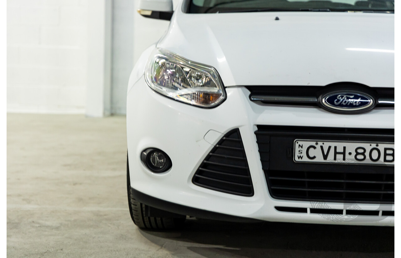 8/2014 Ford Focus Trend LW MK2 Upgrade 5d Hatchback Frozen White 2.0L