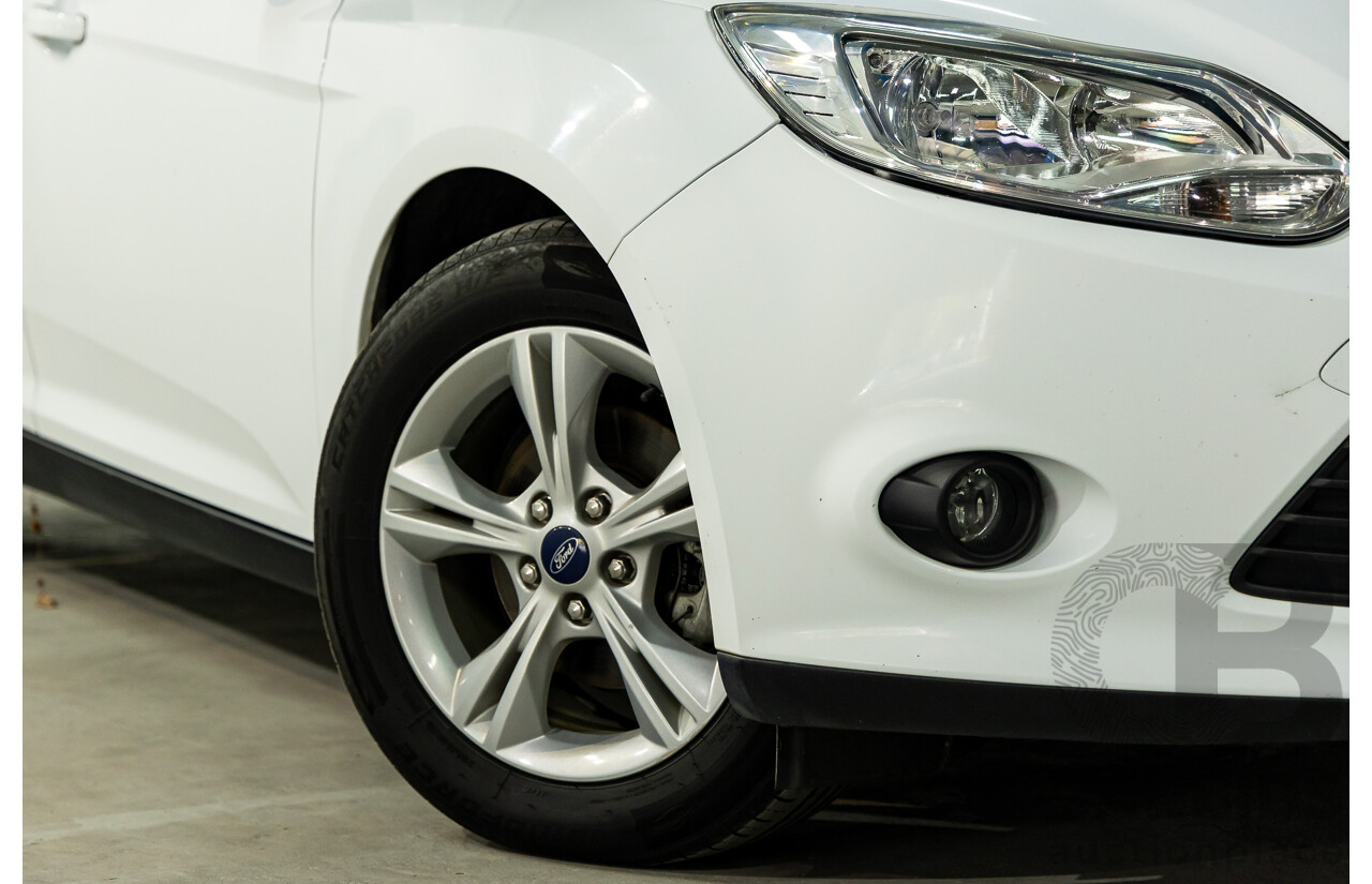 8/2014 Ford Focus Trend LW MK2 Upgrade 5d Hatchback Frozen White 2.0L