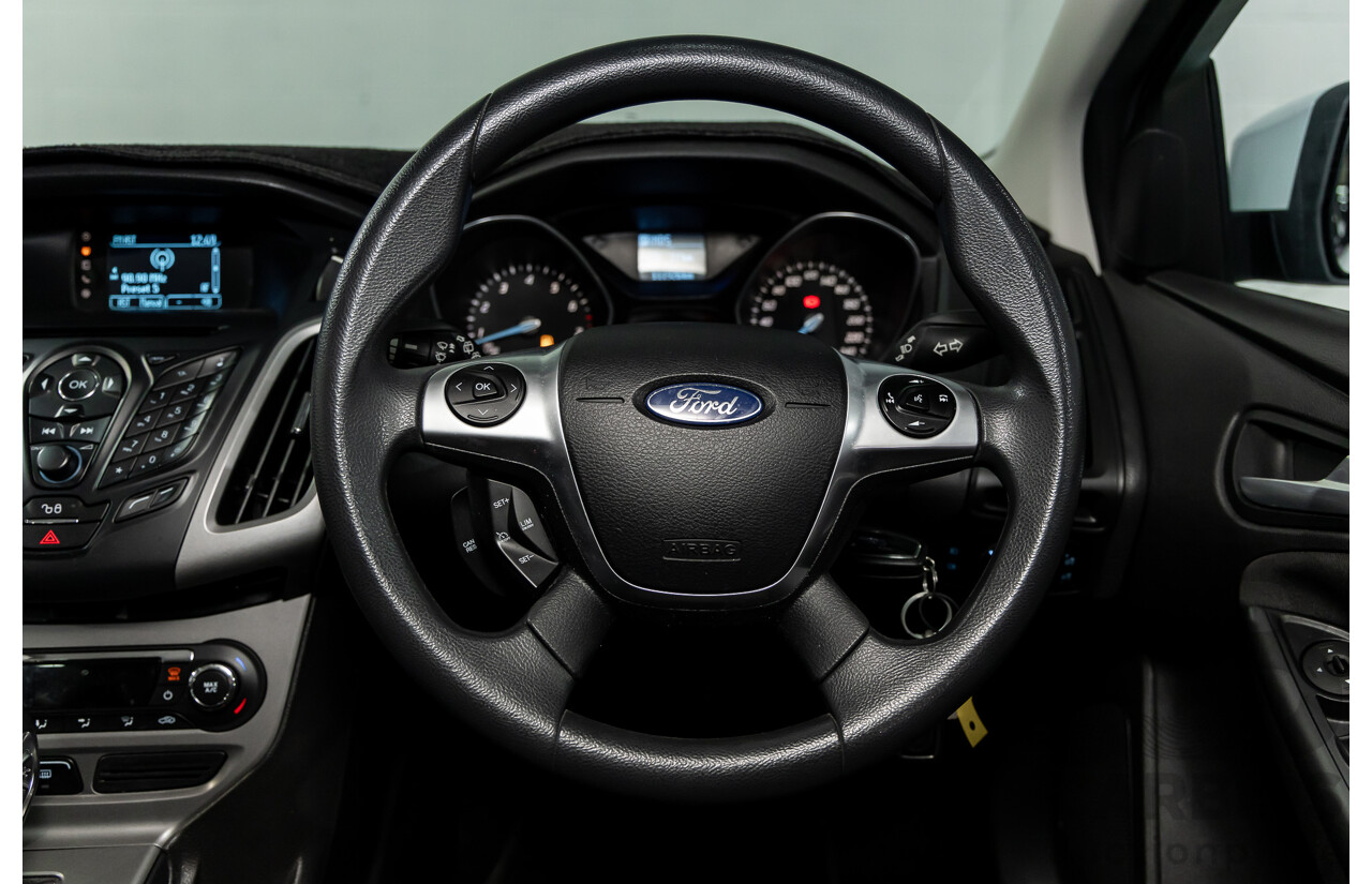 8/2014 Ford Focus Trend LW MK2 Upgrade 5d Hatchback Frozen White 2.0L