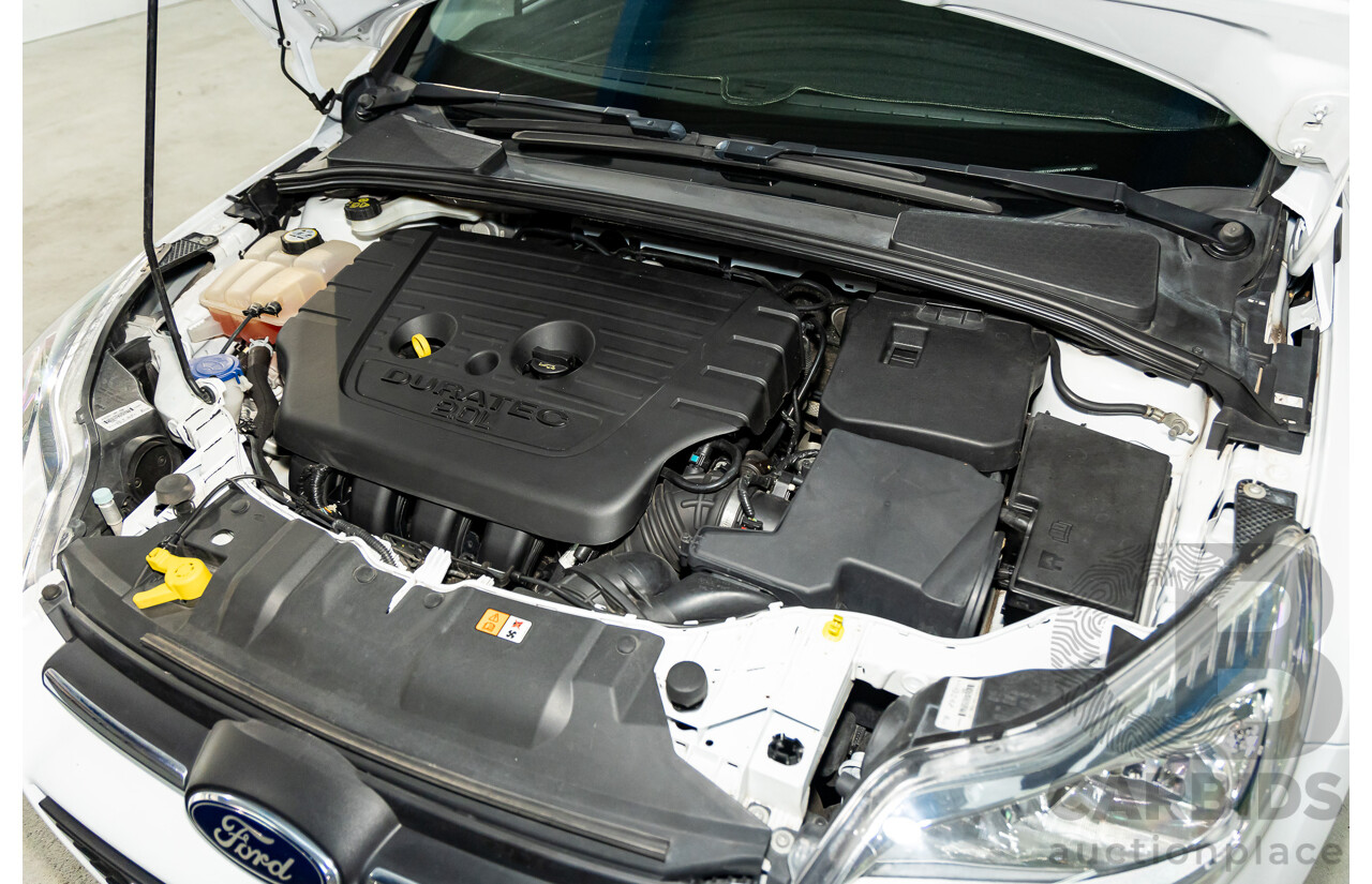 8/2014 Ford Focus Trend LW MK2 Upgrade 5d Hatchback Frozen White 2.0L
