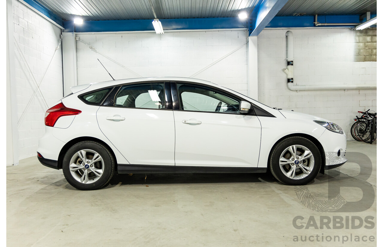 8/2014 Ford Focus Trend LW MK2 Upgrade 5d Hatchback Frozen White 2.0L
