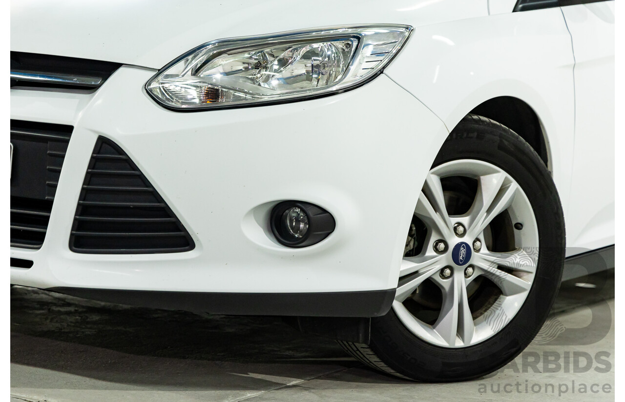 8/2014 Ford Focus Trend LW MK2 Upgrade 5d Hatchback Frozen White 2.0L