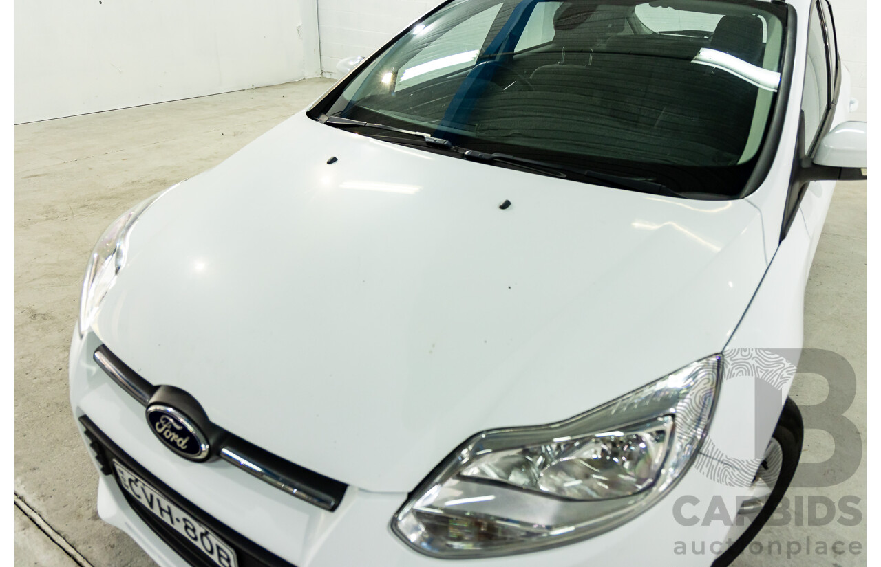 8/2014 Ford Focus Trend LW MK2 Upgrade 5d Hatchback Frozen White 2.0L