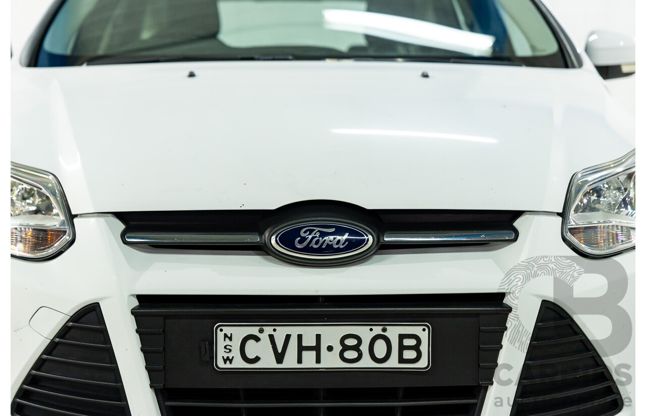 8/2014 Ford Focus Trend LW MK2 Upgrade 5d Hatchback Frozen White 2.0L