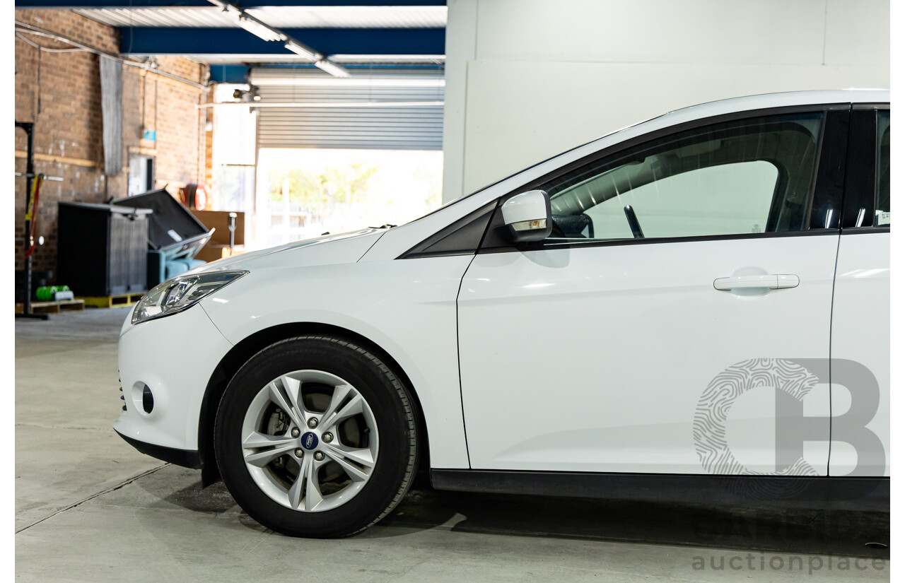 8/2014 Ford Focus Trend LW MK2 Upgrade 5d Hatchback Frozen White 2.0L