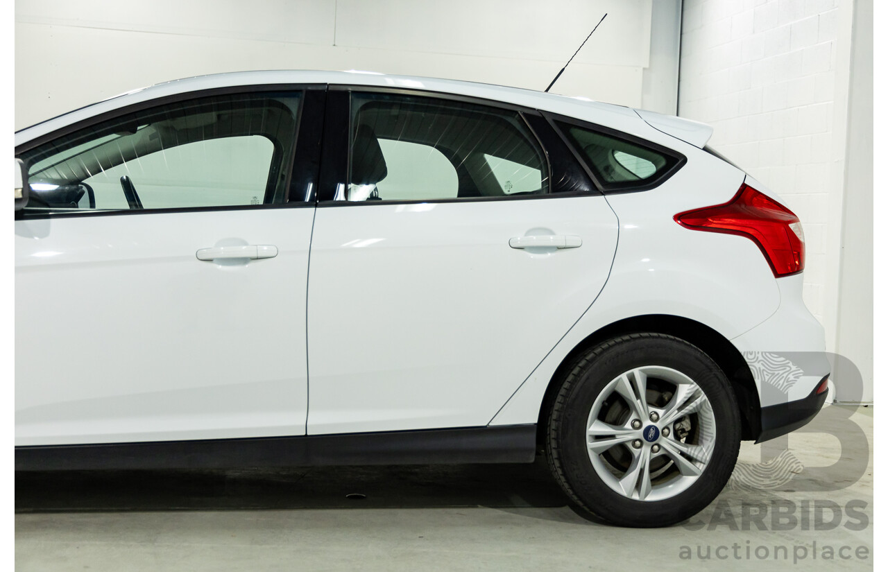 8/2014 Ford Focus Trend LW MK2 Upgrade 5d Hatchback Frozen White 2.0L