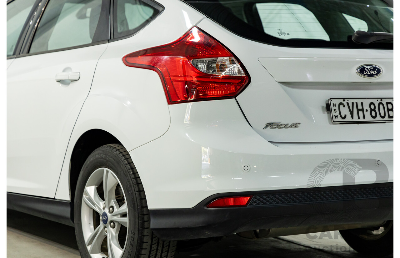 8/2014 Ford Focus Trend LW MK2 Upgrade 5d Hatchback Frozen White 2.0L