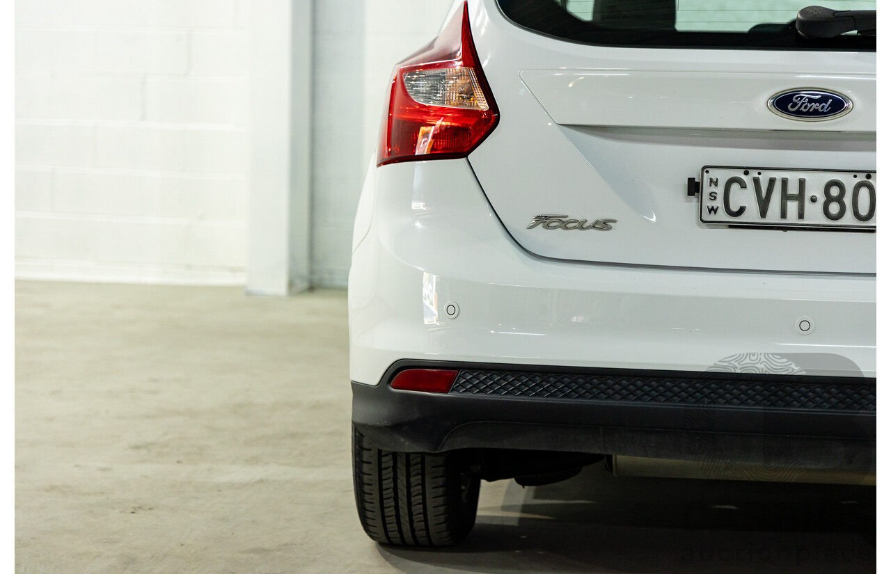 8/2014 Ford Focus Trend LW MK2 Upgrade 5d Hatchback Frozen White 2.0L