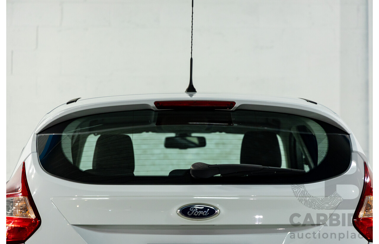 8/2014 Ford Focus Trend LW MK2 Upgrade 5d Hatchback Frozen White 2.0L