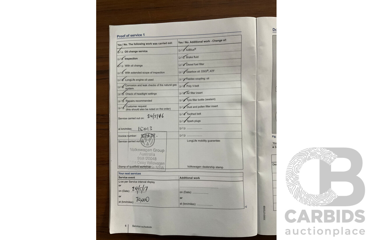 5/2015 Volkswagen Touareg V6 TDI 7P MY15 4d Wagon Moonlight Blue Pearl Turbo Diesel V6 3.0L