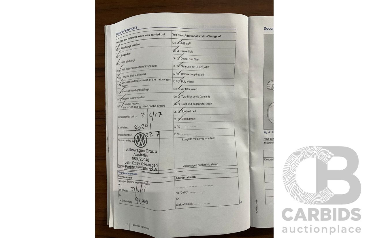 5/2015 Volkswagen Touareg V6 TDI 7P MY15 4d Wagon Moonlight Blue Pearl Turbo Diesel V6 3.0L