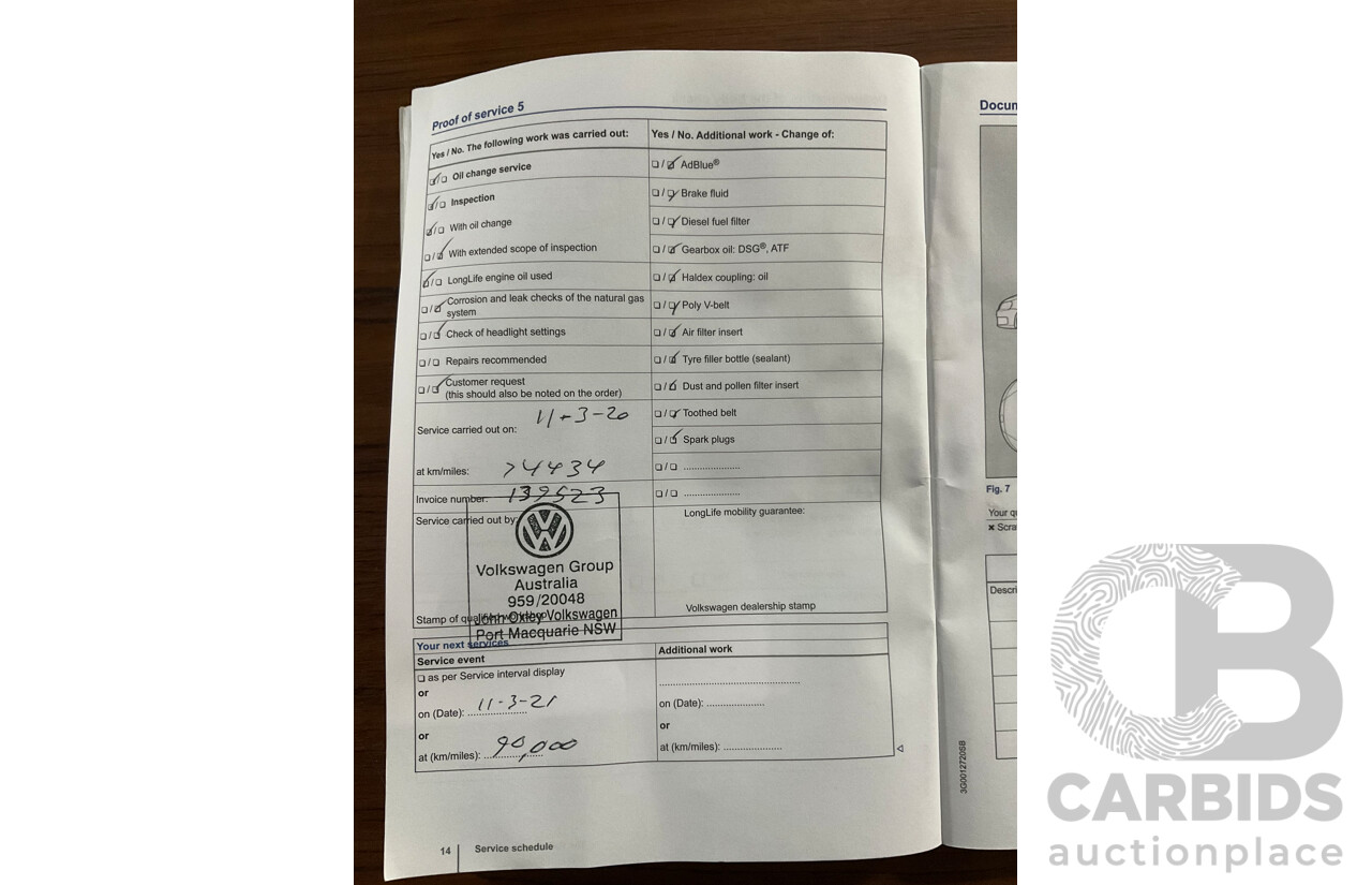 5/2015 Volkswagen Touareg V6 TDI 7P MY15 4d Wagon Moonlight Blue Pearl Turbo Diesel V6 3.0L