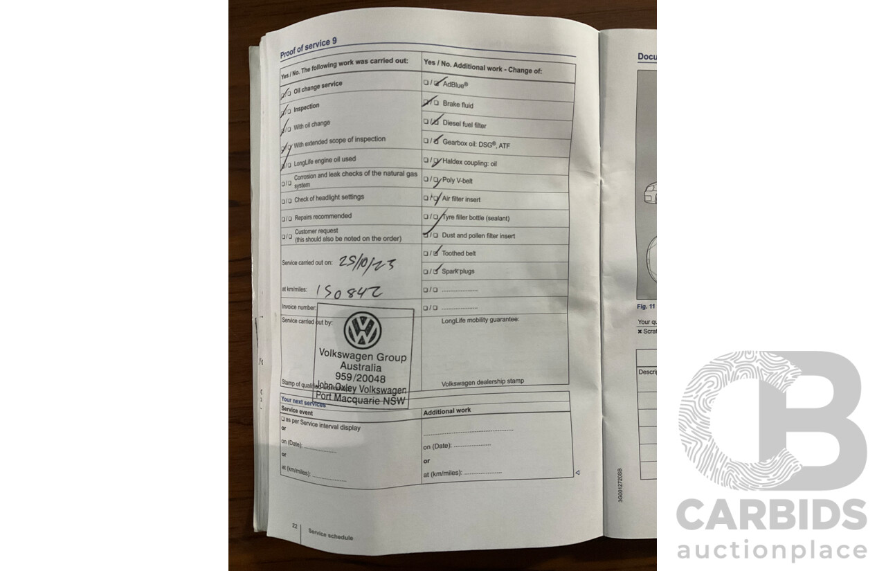 5/2015 Volkswagen Touareg V6 TDI 7P MY15 4d Wagon Moonlight Blue Pearl Turbo Diesel V6 3.0L