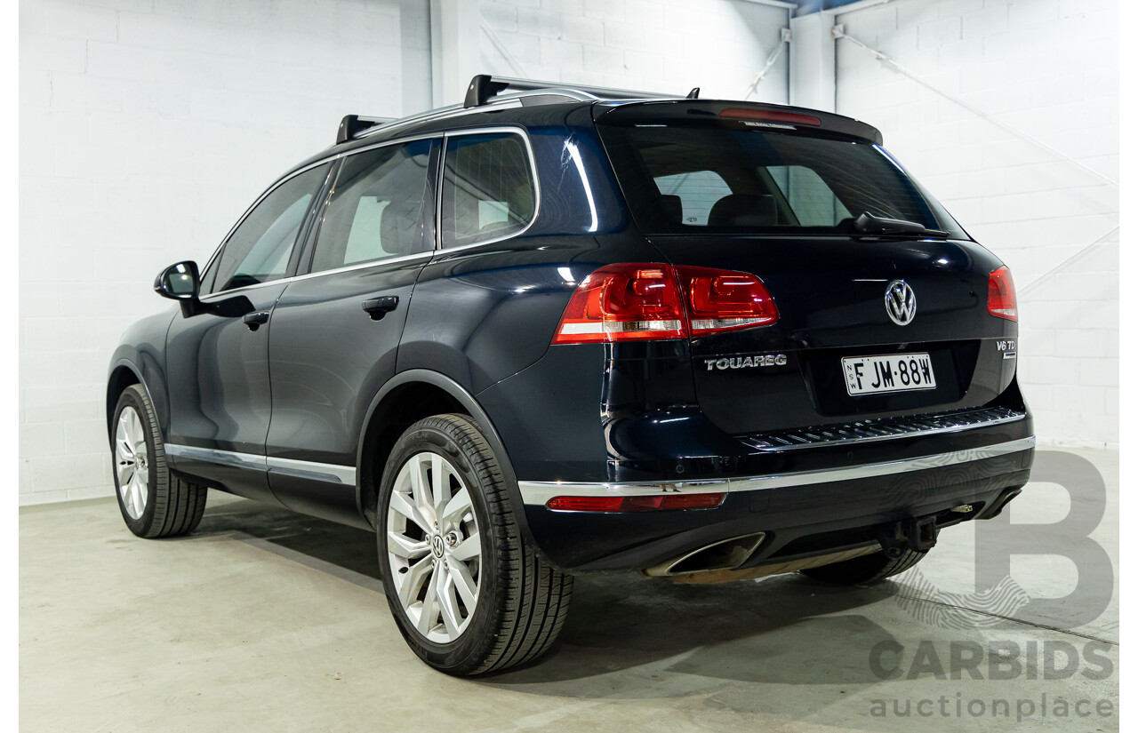 5/2015 Volkswagen Touareg V6 TDI 7P MY15 4d Wagon Moonlight Blue Pearl Turbo Diesel V6 3.0L