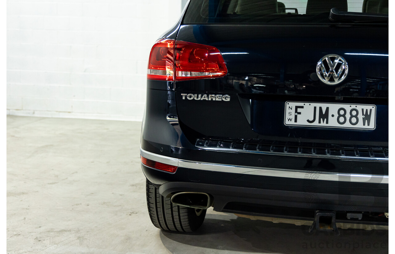 5/2015 Volkswagen Touareg V6 TDI 7P MY15 4d Wagon Moonlight Blue Pearl Turbo Diesel V6 3.0L