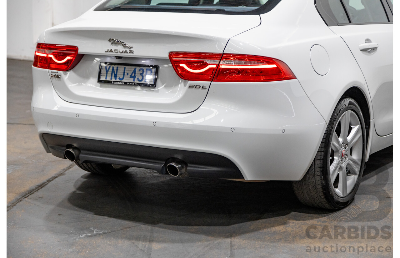 07/2019 Jaguar XE 20t Prestige (147kw) X760 MY19 4d Sedan Fuji White Turbo 2.0L