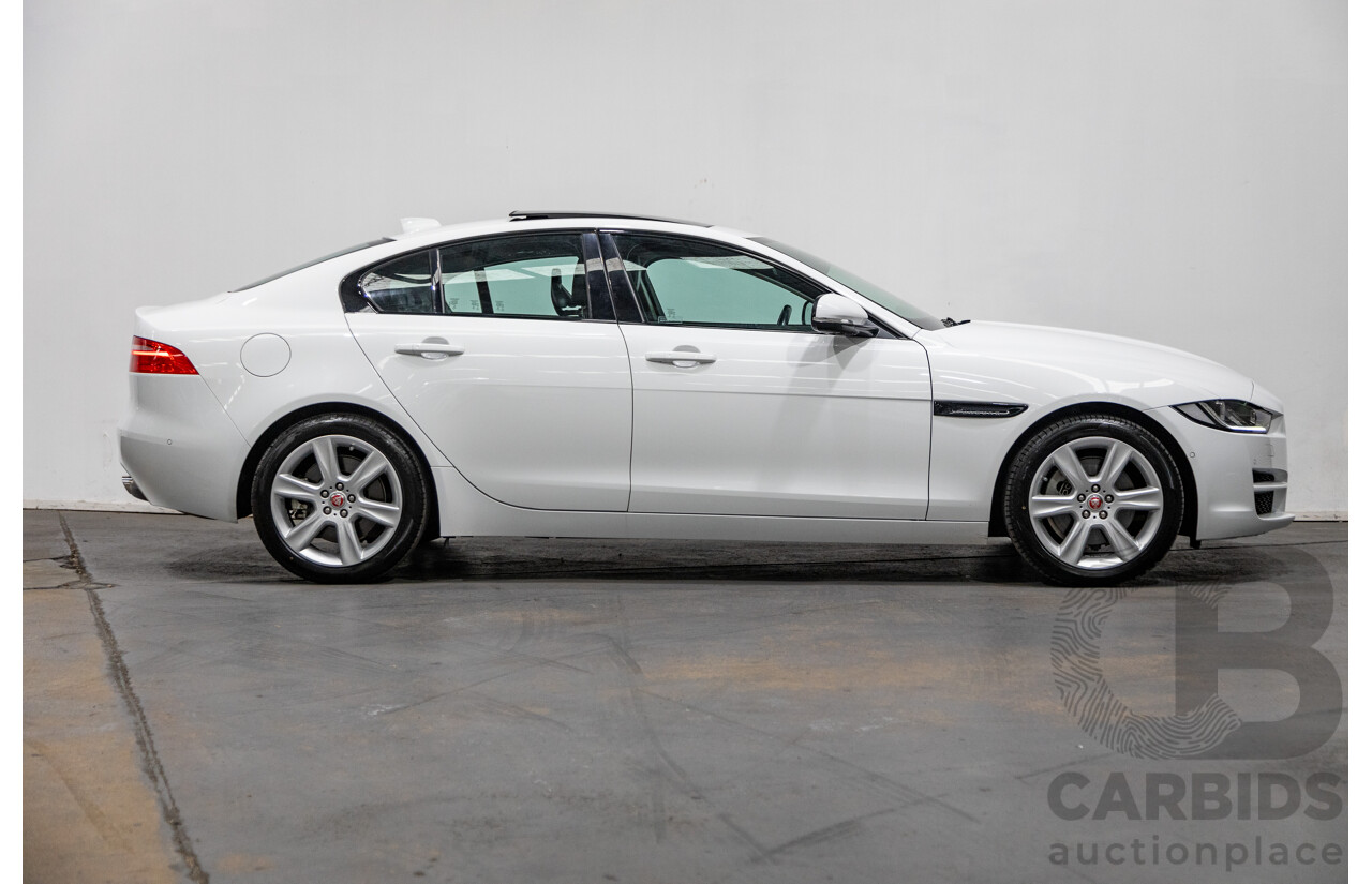 07/2019 Jaguar XE 20t Prestige (147kw) X760 MY19 4d Sedan Fuji White Turbo 2.0L