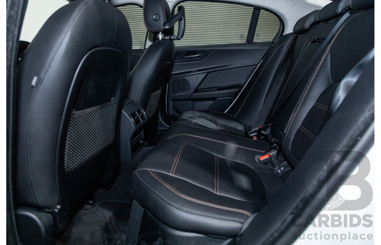 07/2019 Jaguar XE 20t Prestige (147kw) X760 MY19 4d Sedan Fuji White Turbo 2.0L