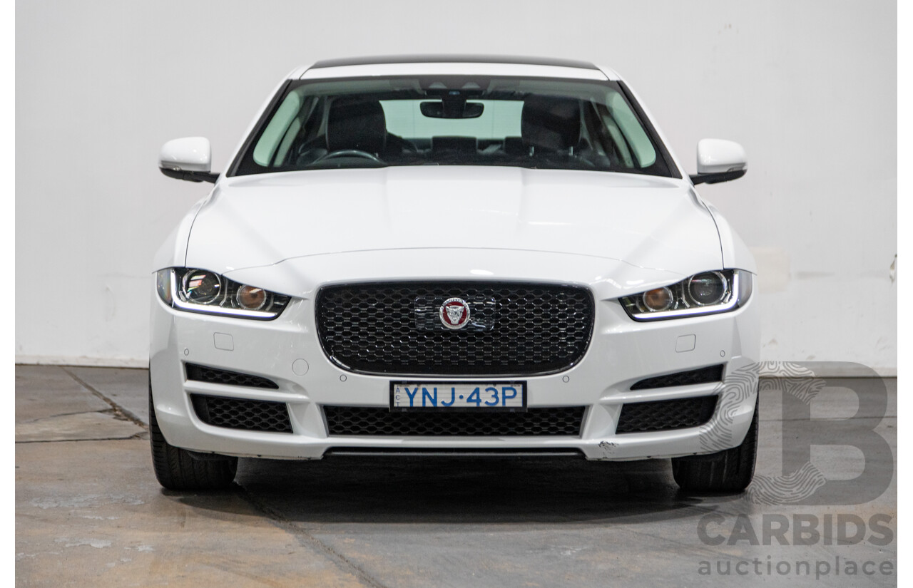 07/2019 Jaguar XE 20t Prestige (147kw) X760 MY19 4d Sedan Fuji White Turbo 2.0L