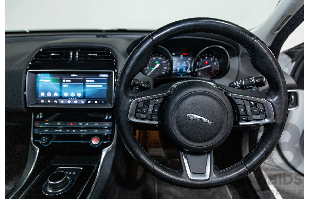 07/2019 Jaguar XE 20t Prestige (147kw) X760 MY19 4d Sedan Fuji White Turbo 2.0L