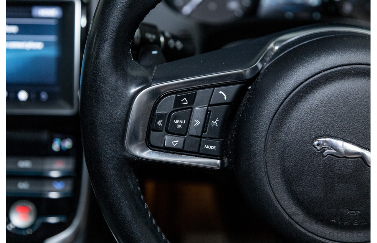 07/2019 Jaguar XE 20t Prestige (147kw) X760 MY19 4d Sedan Fuji White Turbo 2.0L