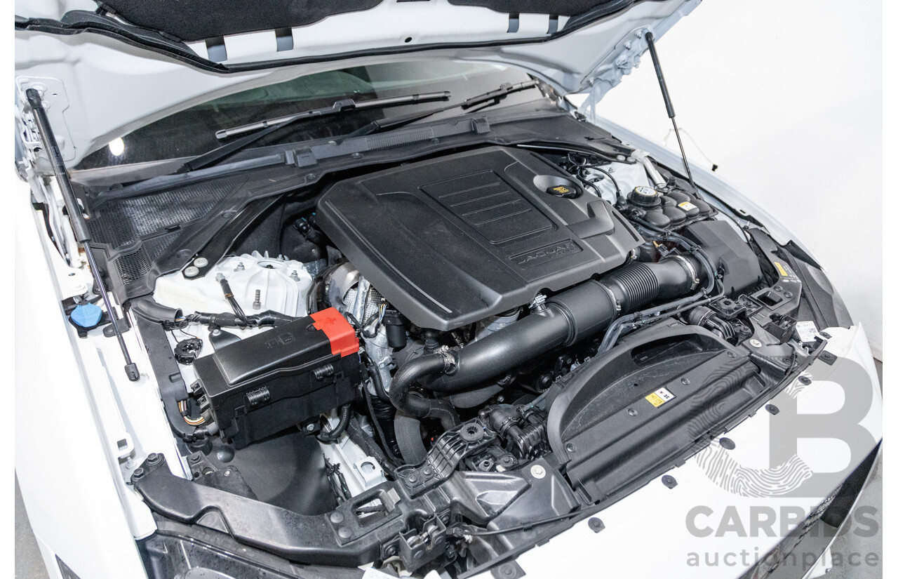 07/2019 Jaguar XE 20t Prestige (147kw) X760 MY19 4d Sedan Fuji White Turbo 2.0L