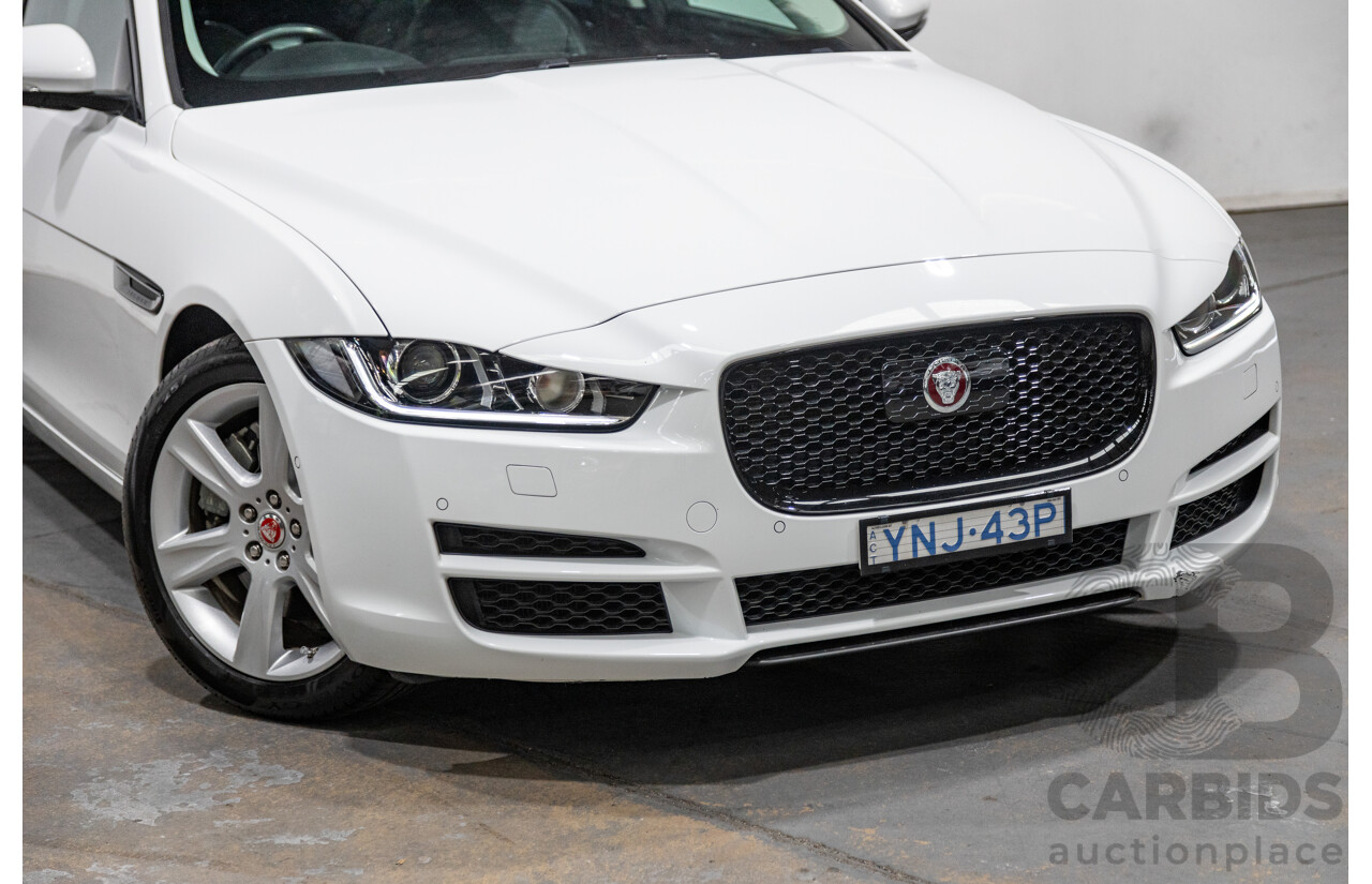 07/2019 Jaguar XE 20t Prestige (147kw) X760 MY19 4d Sedan Fuji White Turbo 2.0L