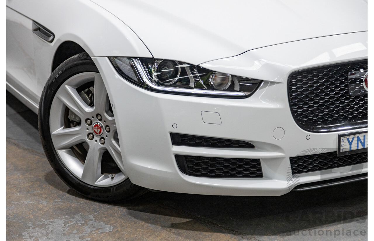 07/2019 Jaguar XE 20t Prestige (147kw) X760 MY19 4d Sedan Fuji White Turbo 2.0L