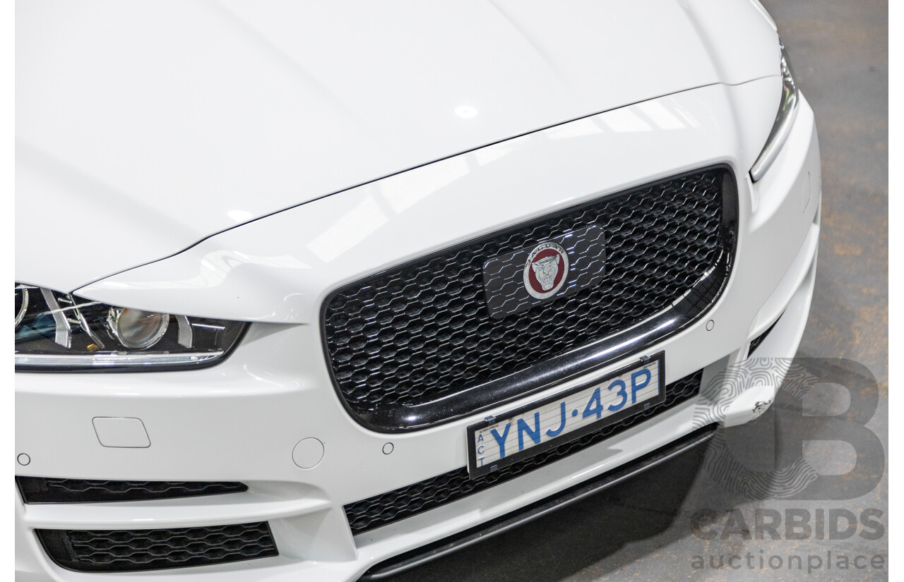 07/2019 Jaguar XE 20t Prestige (147kw) X760 MY19 4d Sedan Fuji White Turbo 2.0L