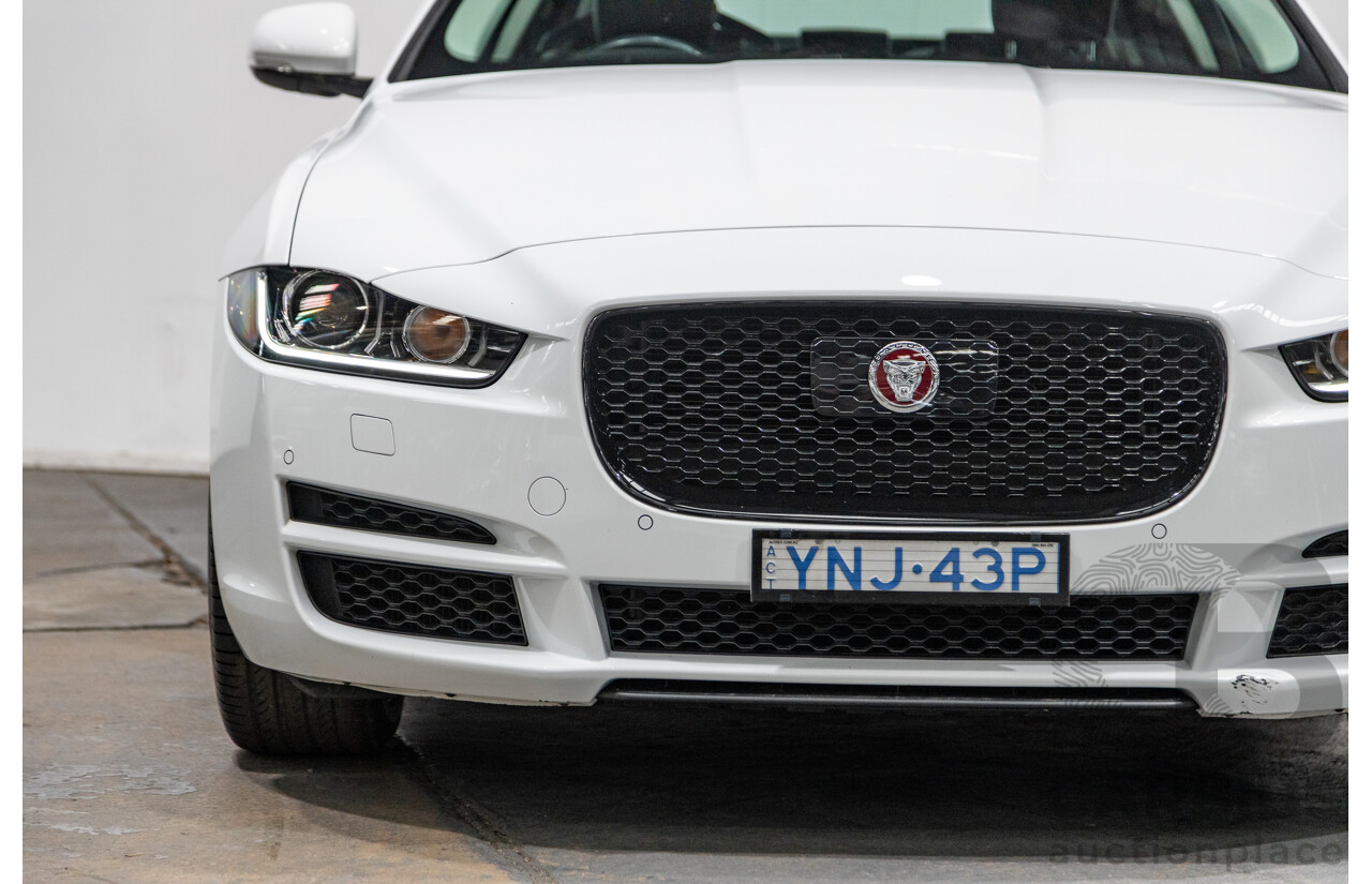 07/2019 Jaguar XE 20t Prestige (147kw) X760 MY19 4d Sedan Fuji White Turbo 2.0L