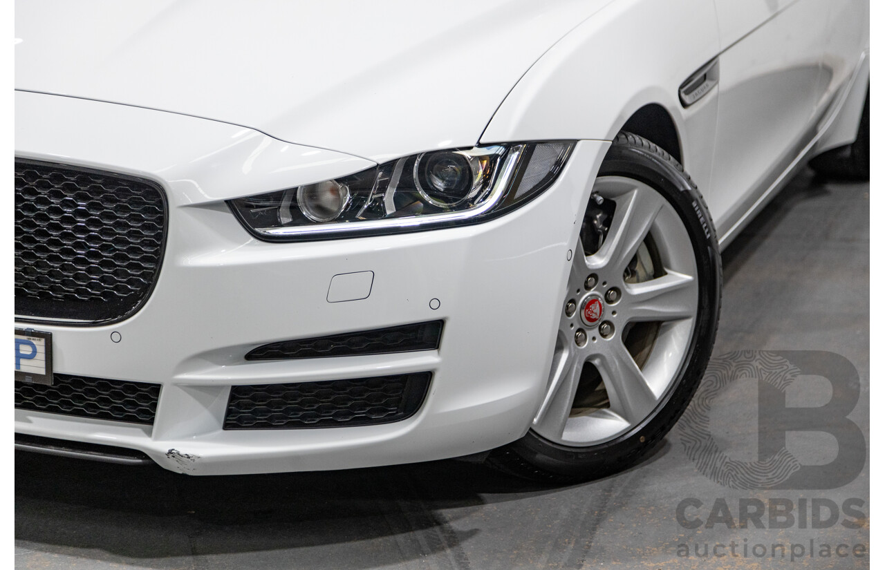 07/2019 Jaguar XE 20t Prestige (147kw) X760 MY19 4d Sedan Fuji White Turbo 2.0L