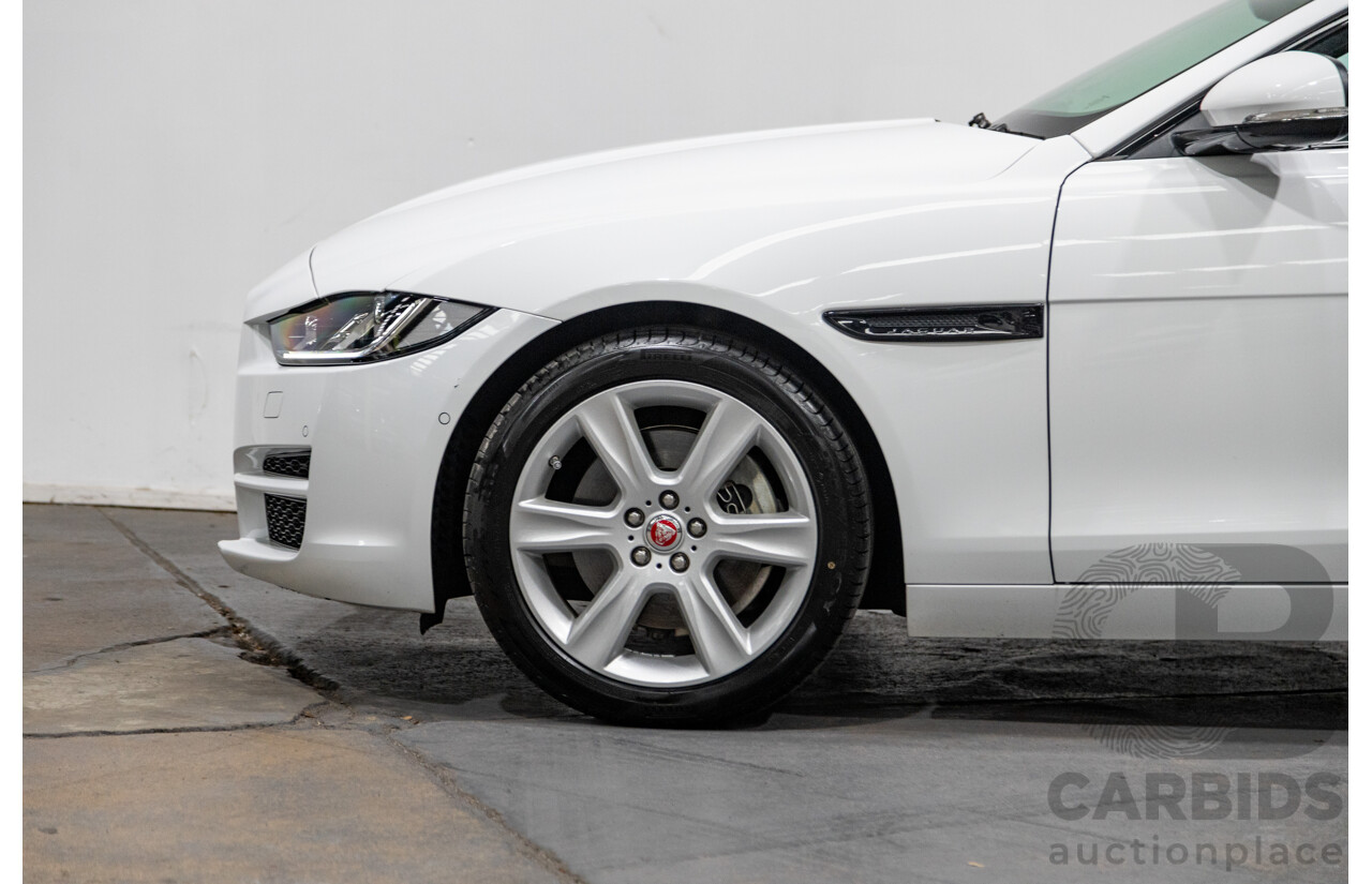 07/2019 Jaguar XE 20t Prestige (147kw) X760 MY19 4d Sedan Fuji White Turbo 2.0L