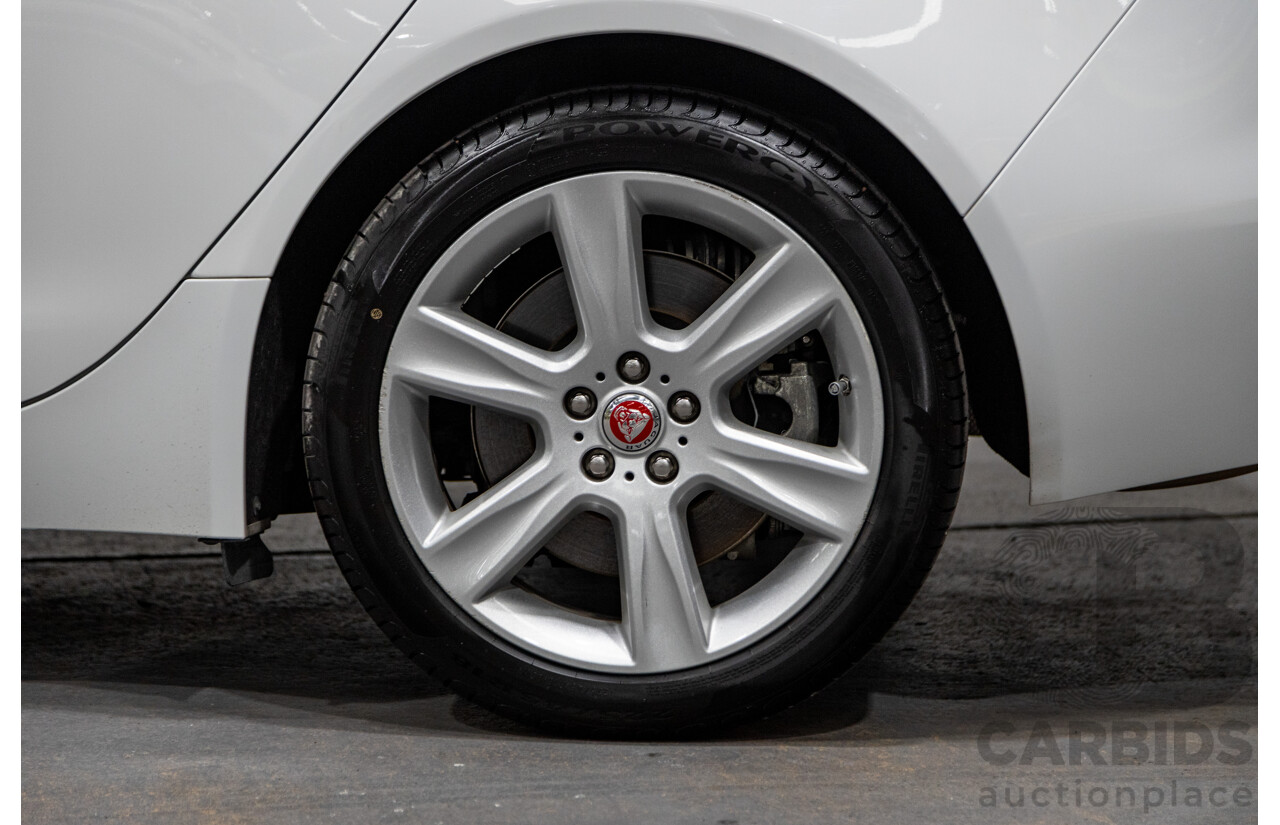 07/2019 Jaguar XE 20t Prestige (147kw) X760 MY19 4d Sedan Fuji White Turbo 2.0L