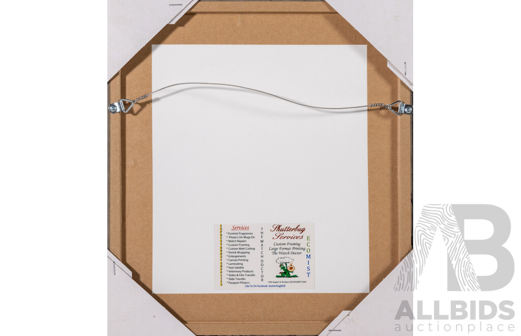 Pro Hart, (20th Century, Australian, 1928-2006), Dragon Fly, Original Oil on Bible Cover, Signed & Framed, 34 x 31 cm (frame)