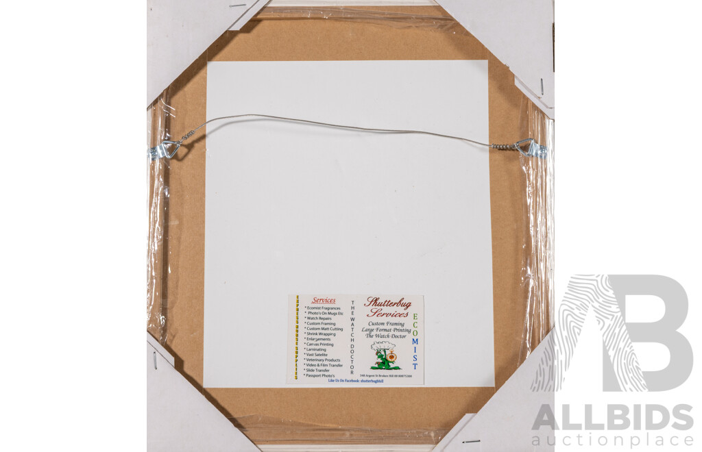 Pro Hart, (20th Century, Australian, 1928-2006), Untitled Floral Study, Original Oil on Bible Cover, Signed & Framed, 34 X 31 Cm (frame)