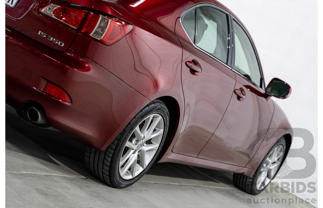 2/2011 Lexus IS350 Prestige GSE21R 4d Sedan Vermillion Red Metallic V6 3.5L