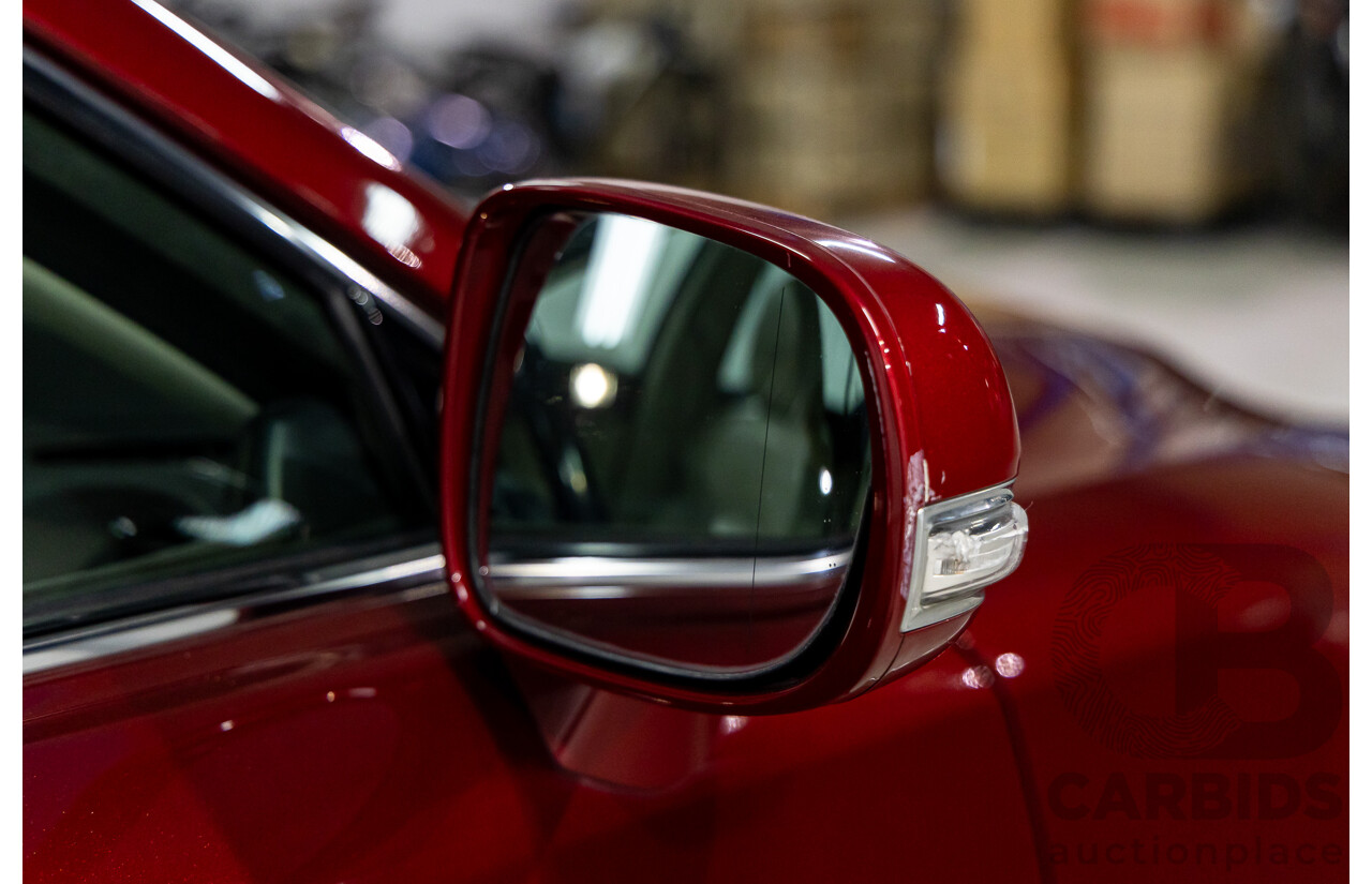 2/2011 Lexus IS350 Prestige GSE21R 4d Sedan Vermillion Red Metallic V6 3.5L