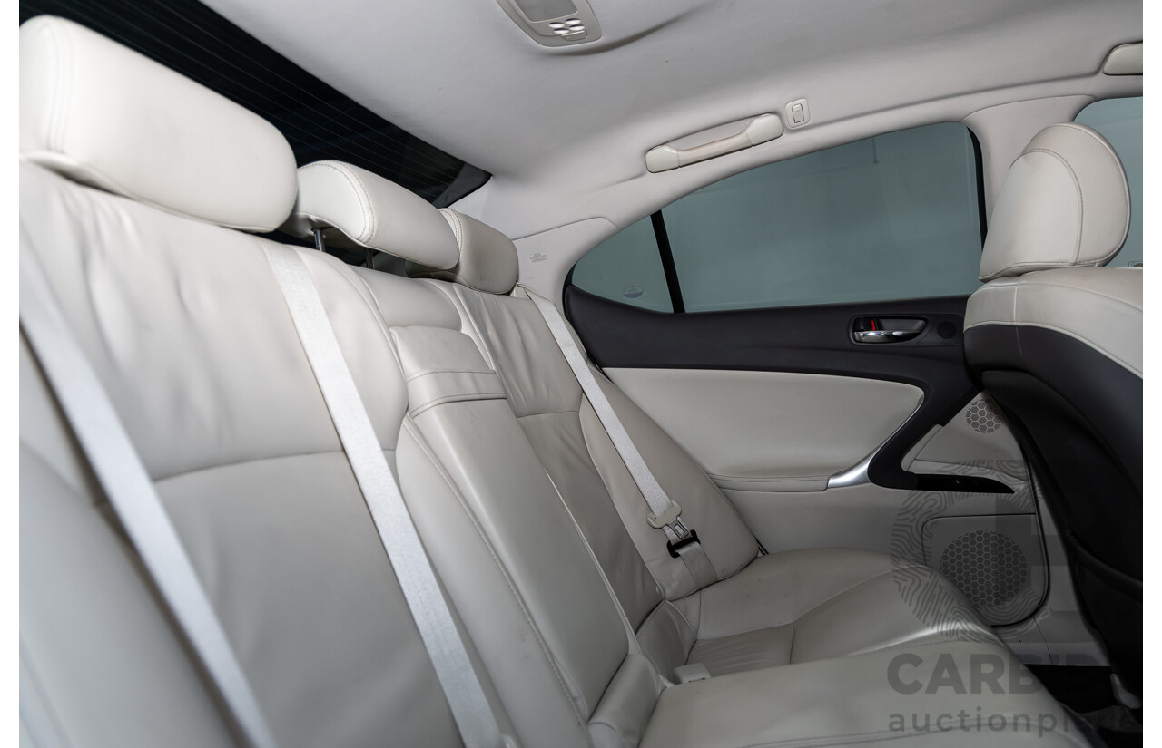 2/2011 Lexus IS350 Prestige GSE21R 4d Sedan Vermillion Red Metallic V6 3.5L