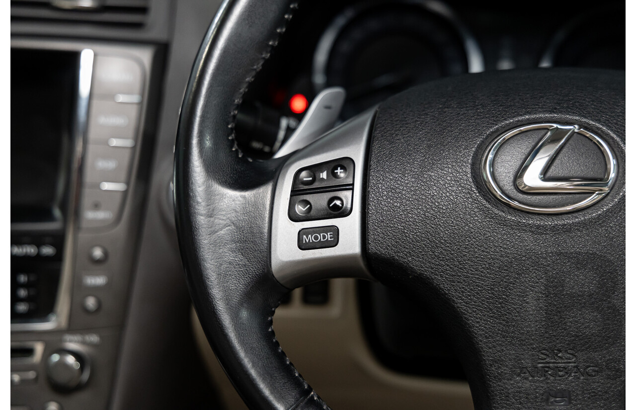 2/2011 Lexus IS350 Prestige GSE21R 4d Sedan Vermillion Red Metallic V6 3.5L