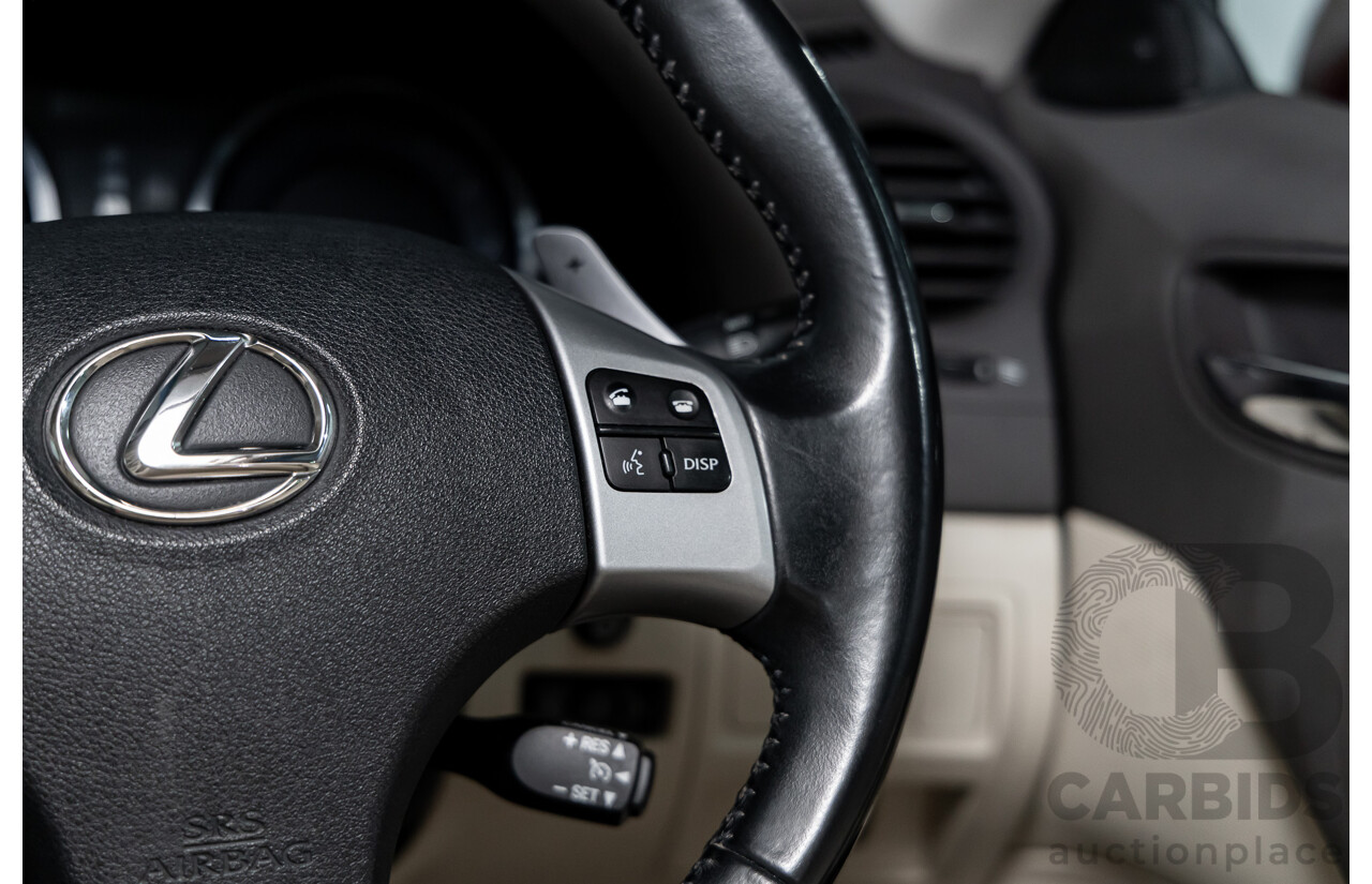 2/2011 Lexus IS350 Prestige GSE21R 4d Sedan Vermillion Red Metallic V6 3.5L