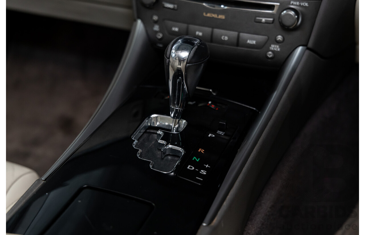 2/2011 Lexus IS350 Prestige GSE21R 4d Sedan Vermillion Red Metallic V6 3.5L