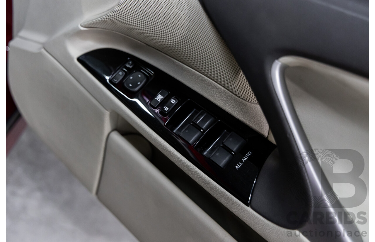 2/2011 Lexus IS350 Prestige GSE21R 4d Sedan Vermillion Red Metallic V6 3.5L