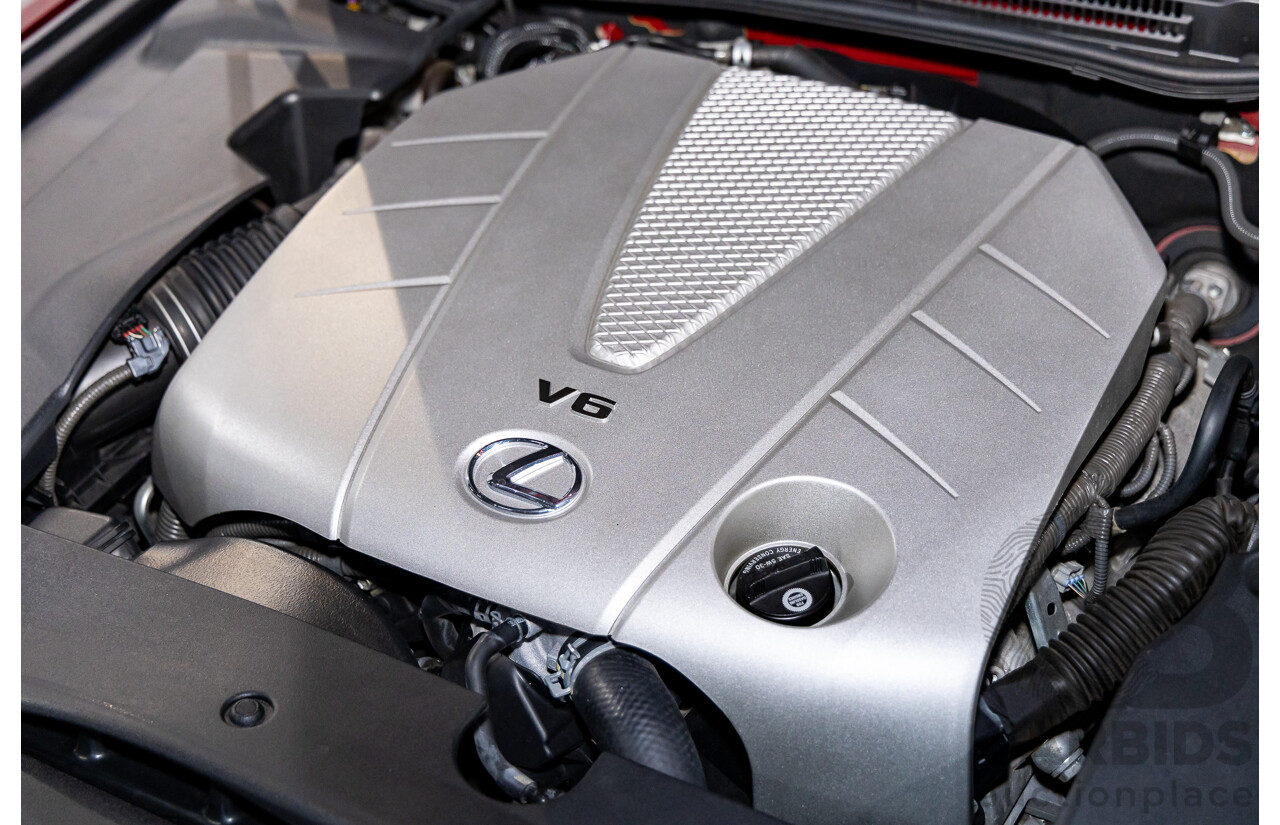 2/2011 Lexus IS350 Prestige GSE21R 4d Sedan Vermillion Red Metallic V6 3.5L