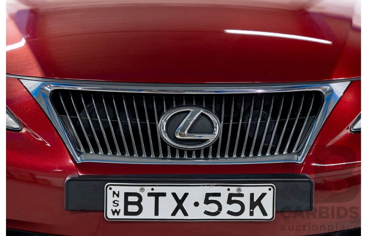 2/2011 Lexus IS350 Prestige GSE21R 4d Sedan Vermillion Red Metallic V6 3.5L