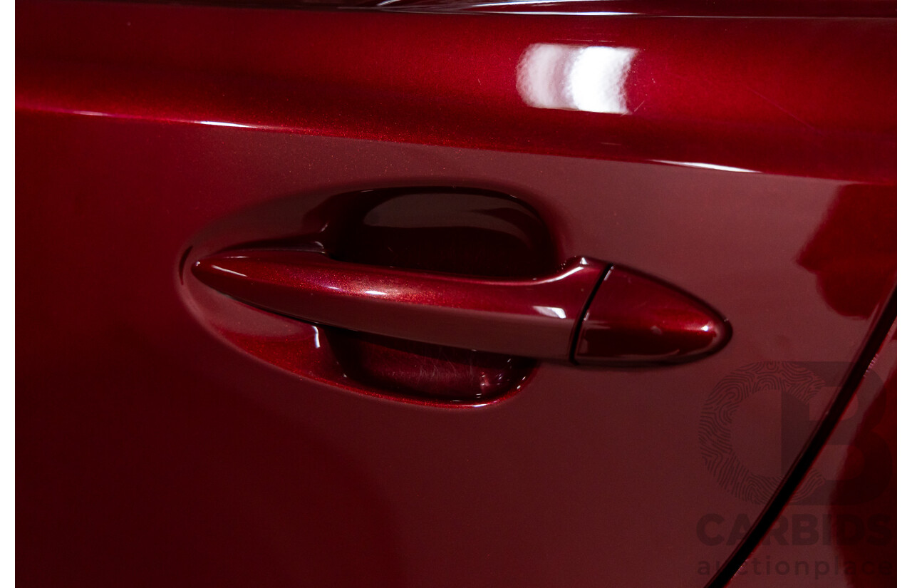 2/2011 Lexus IS350 Prestige GSE21R 4d Sedan Vermillion Red Metallic V6 3.5L